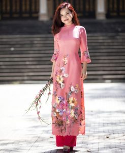 In vải áo dài đẹp chất lượng